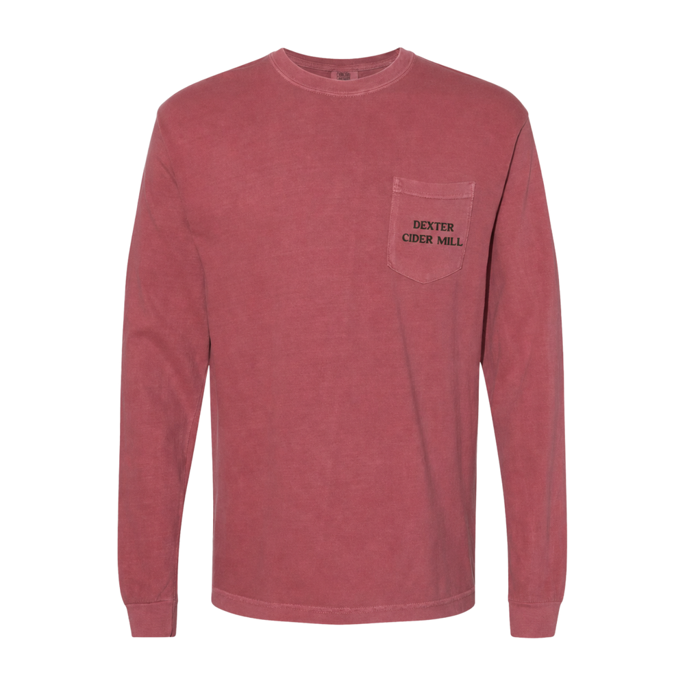 Red Long Sleeve Logo Tee