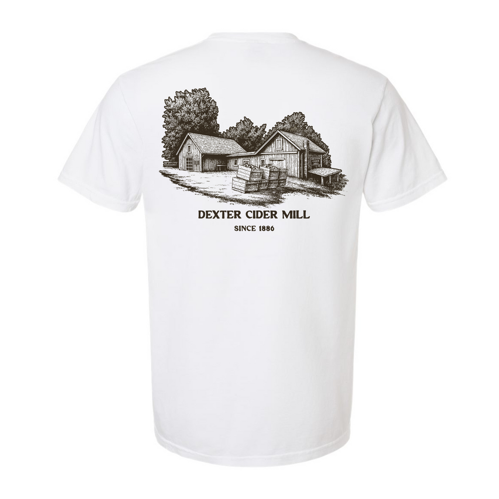 White Logo Tee